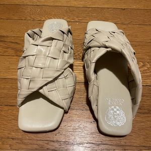 Vince Camuto Nude Beige Slide Sandals